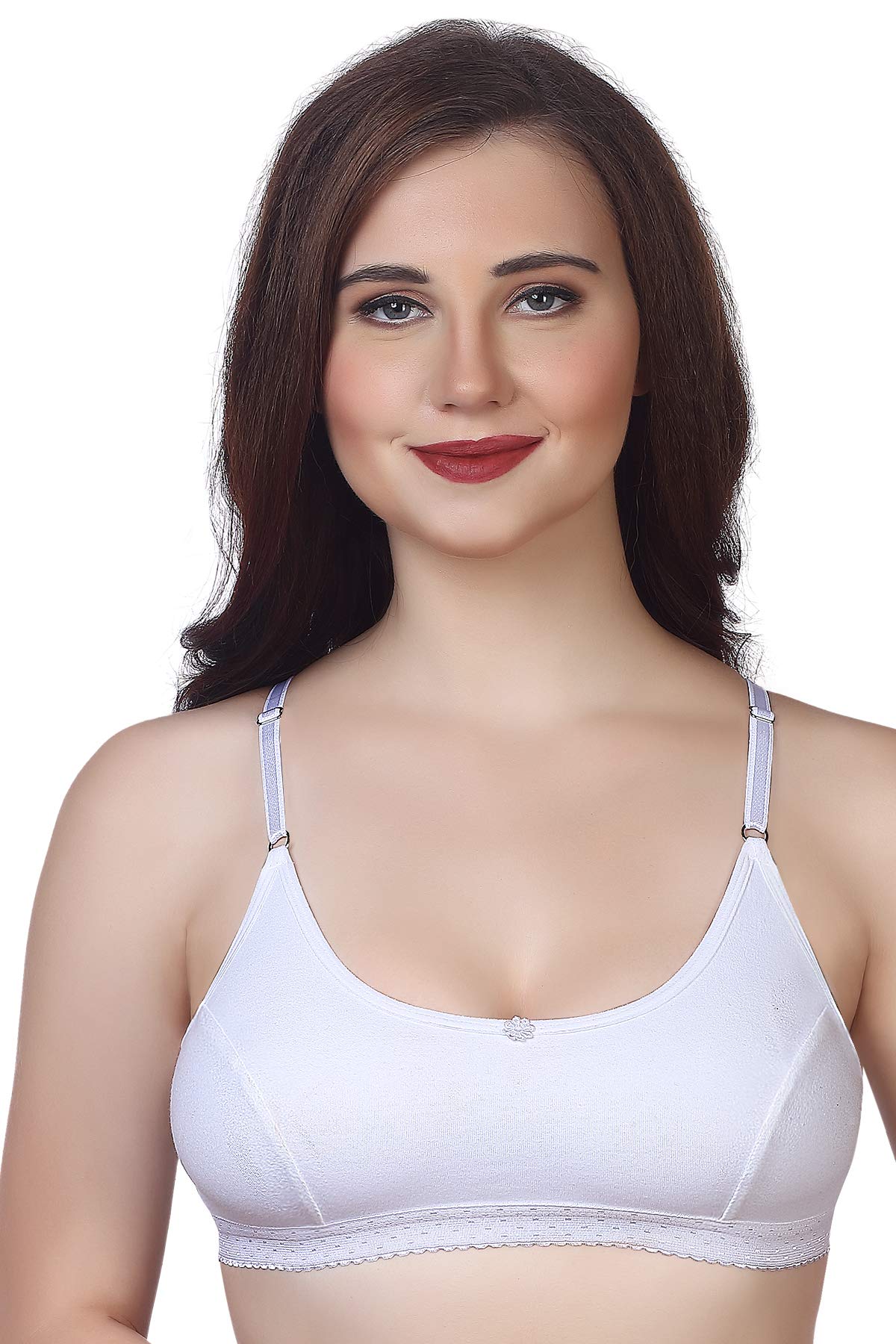 Women Cotton Lightly Padded Non-Wired Sports Bra Pack of 1-image-8