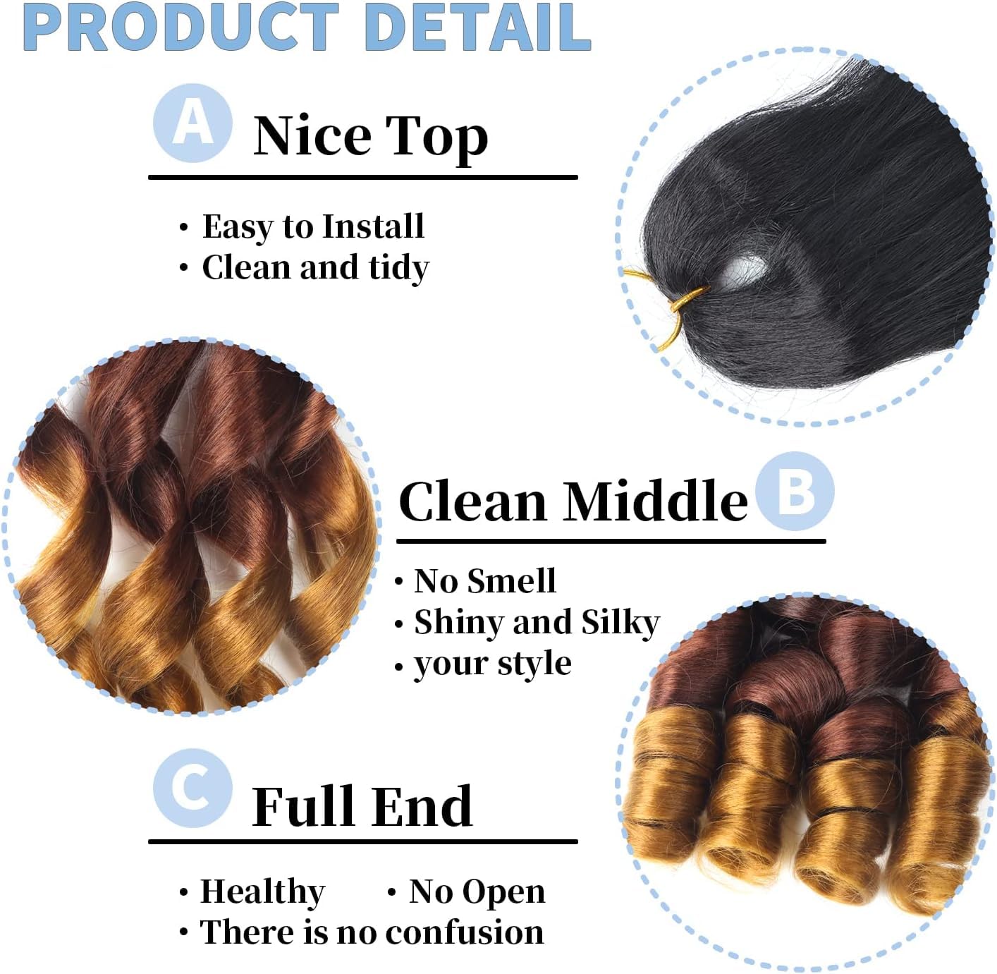 Alaleibaby 26 inch French Curly Braiding Hair 8 Pack Loose Wavy Spiral Curl Braids Crochet Hair Deep Wave Synthetic Extensions Pre Stretched Bouncy Braiding Hair - Image 3