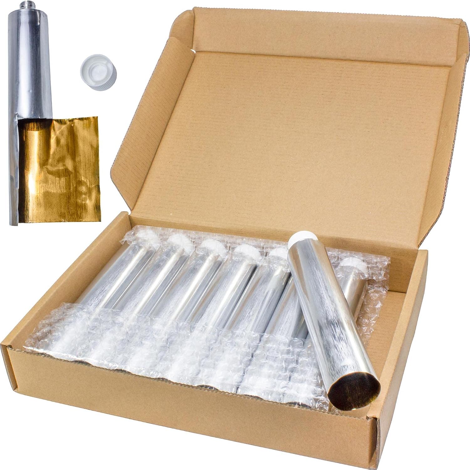 Empty Aluminum Paint Tubes for Making Paint and Store