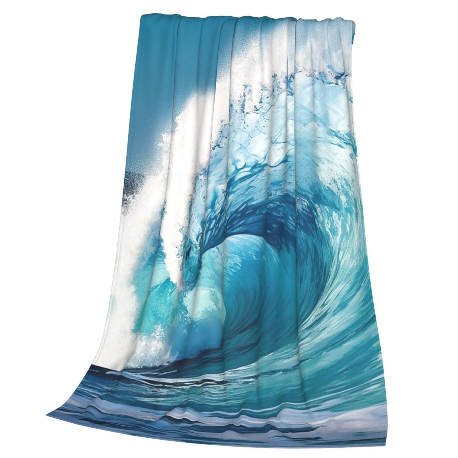 Couverture en flanelle ocean legere contre le froid sans transpirer