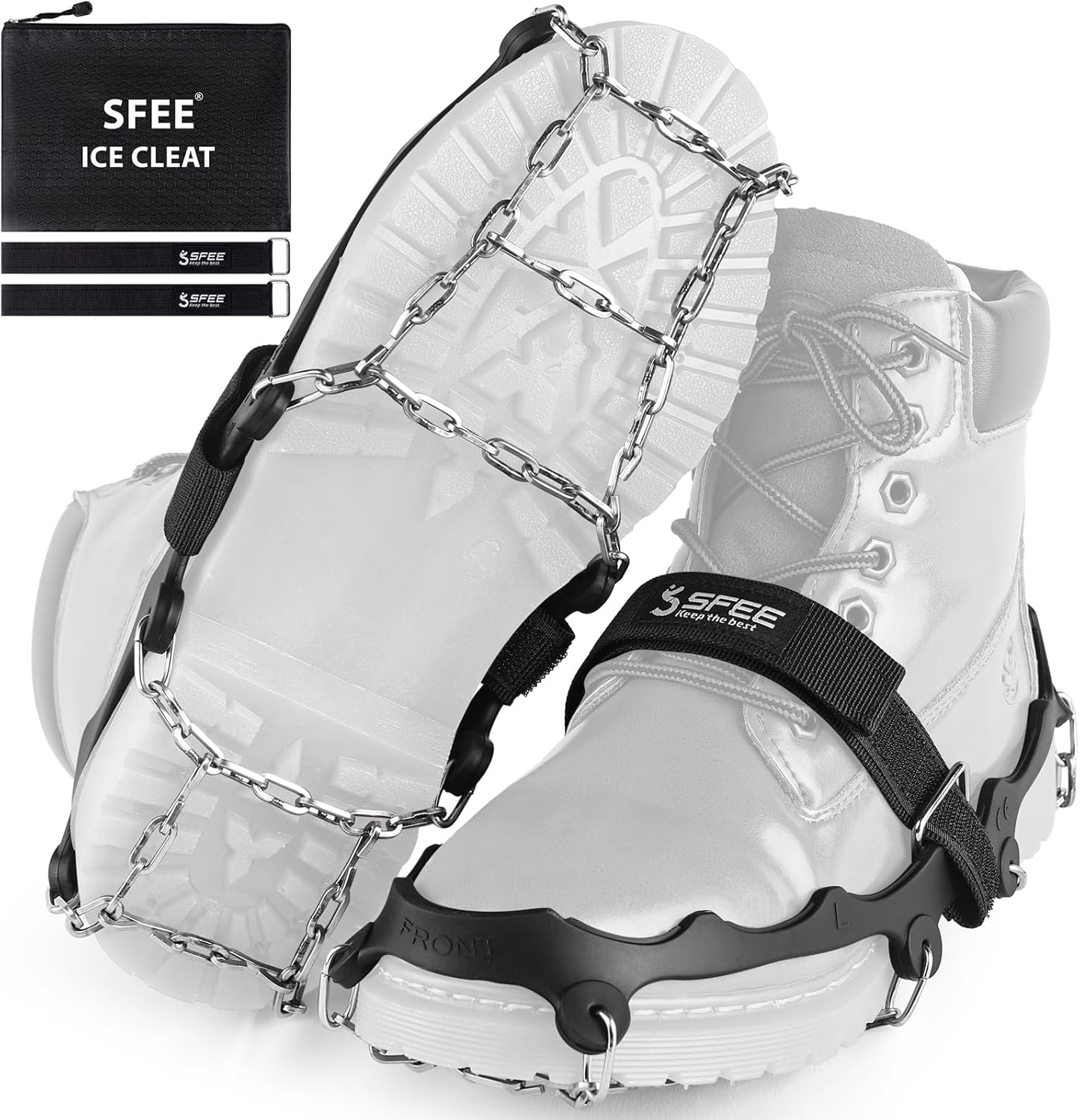 Sfee Crampons Ice Cleats for Shoes and Boots, Jamaica Ubuy
