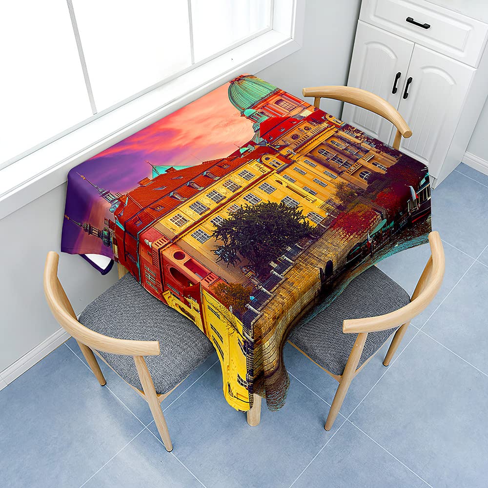Nappe imperméable lavable anti-tache 90x90 pour protéger la table de cuisine des enfants