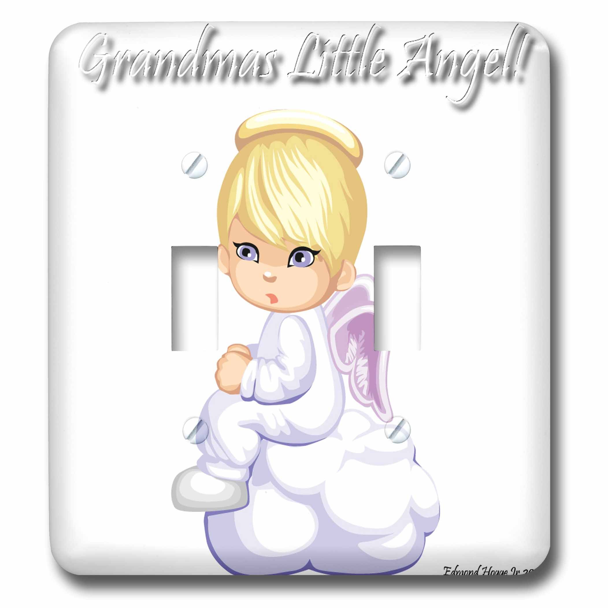Grandmas Little Angel double interrupteur à bascule plaque murale décorative 3dRose LSP_55551_2