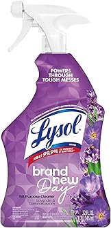 All Purpose Cleaner Spray, Multi-Purpose Disinfecting Spray, Kitchen & Bathroom Cleaner, Lavender & Cotton Blossom Scent, 32 Fl Oz