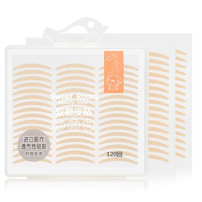 Buy Lace Eyelid Tapes, 120 Pairs Ultra Invisible Fiber One Side Eyelid