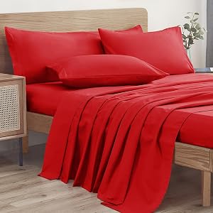 Ersmak 3 Piece Twin Bed Sheets Set - 1 Flat Sheet 1 Fitted Sheet and 1 Pillow Case