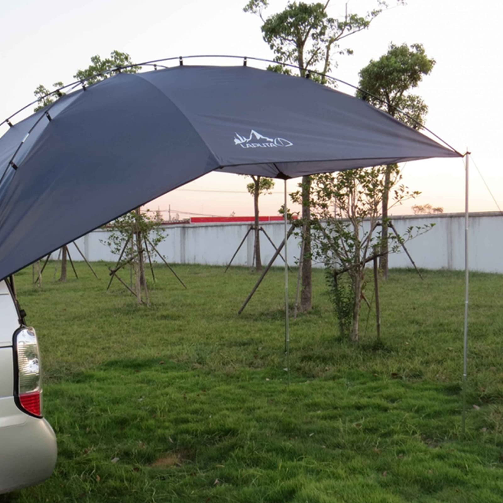 Tente de Voiture Camping, 350 x 240 x 105 cm Auvent pour Hayon de Voiture Résistante aux UV pour Voyage,Camping, Pêche pour Divers Modèles de SUV