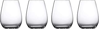 Marquis By Waterford Moments Stemless Wine Glass Set of 4, 18.6 oz, Clear