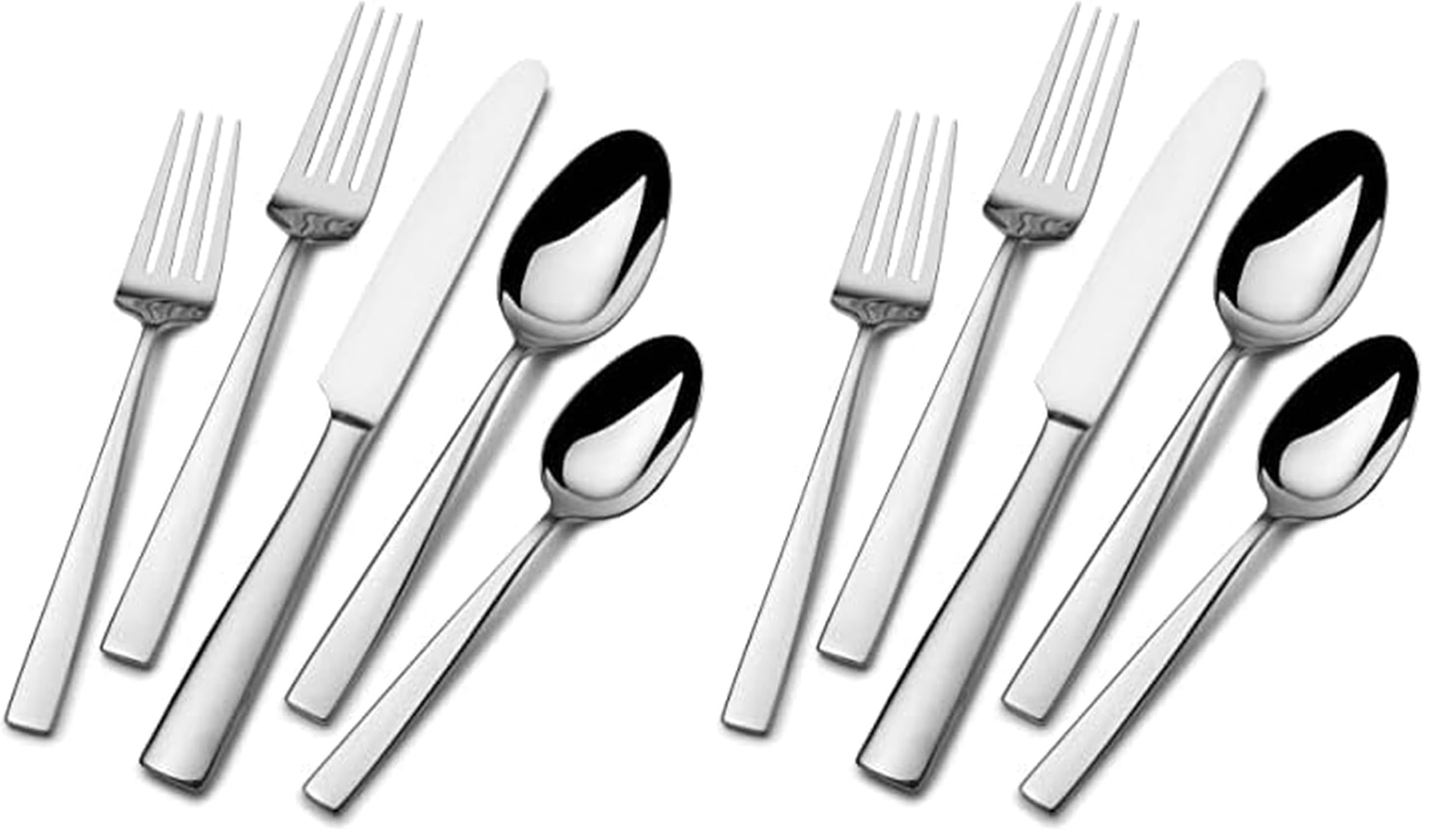 Mikasa Everett Flatware Set - 101 Piece Stainless Steel -8