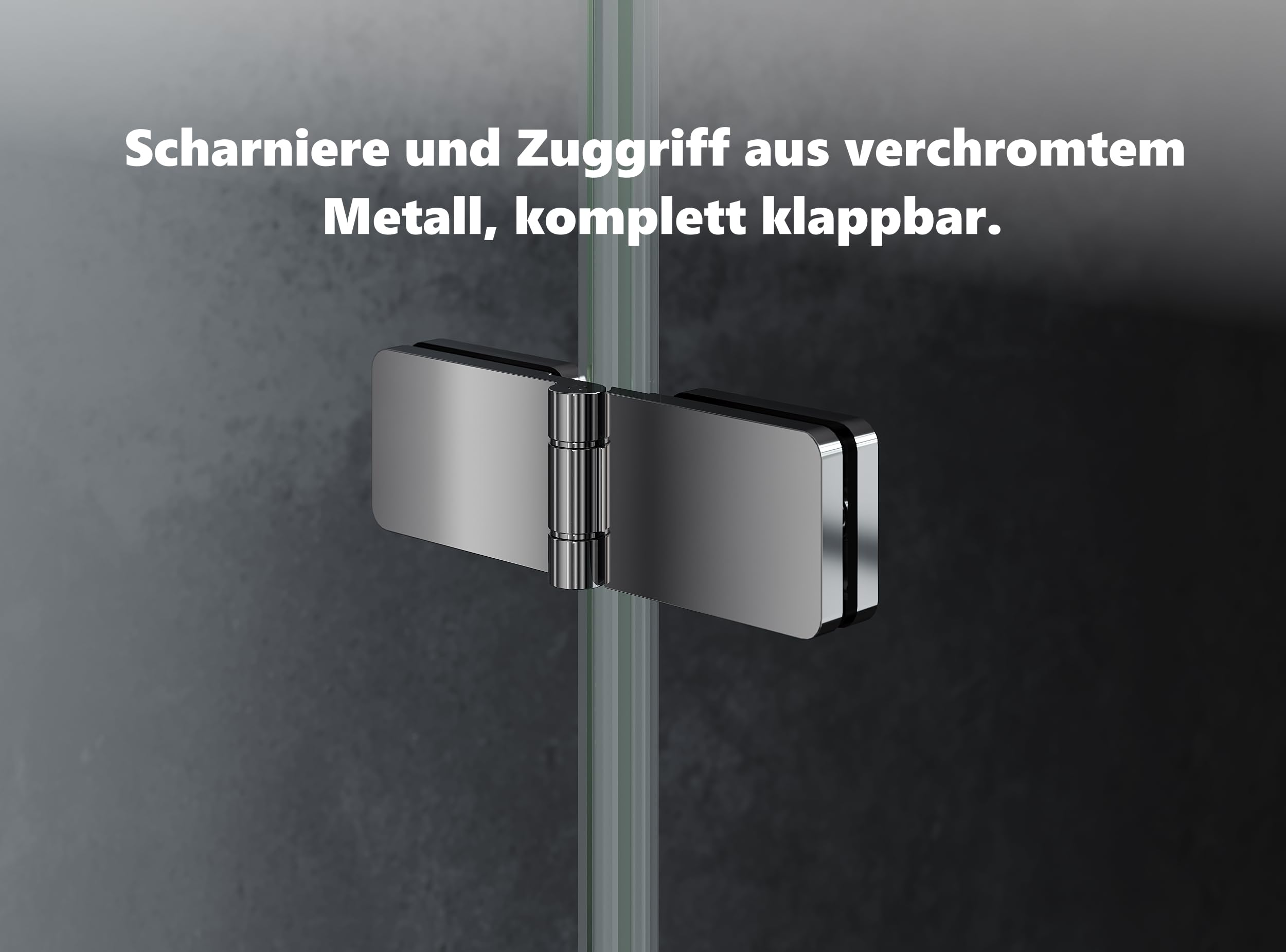 IMPTS Douchewand Voor Badkuip – 100x140 Cm – 2-delige Vouwwand – 6 Mm Veiligheidsglas – Met Nanocoating – Links/rechts Monteerbaar