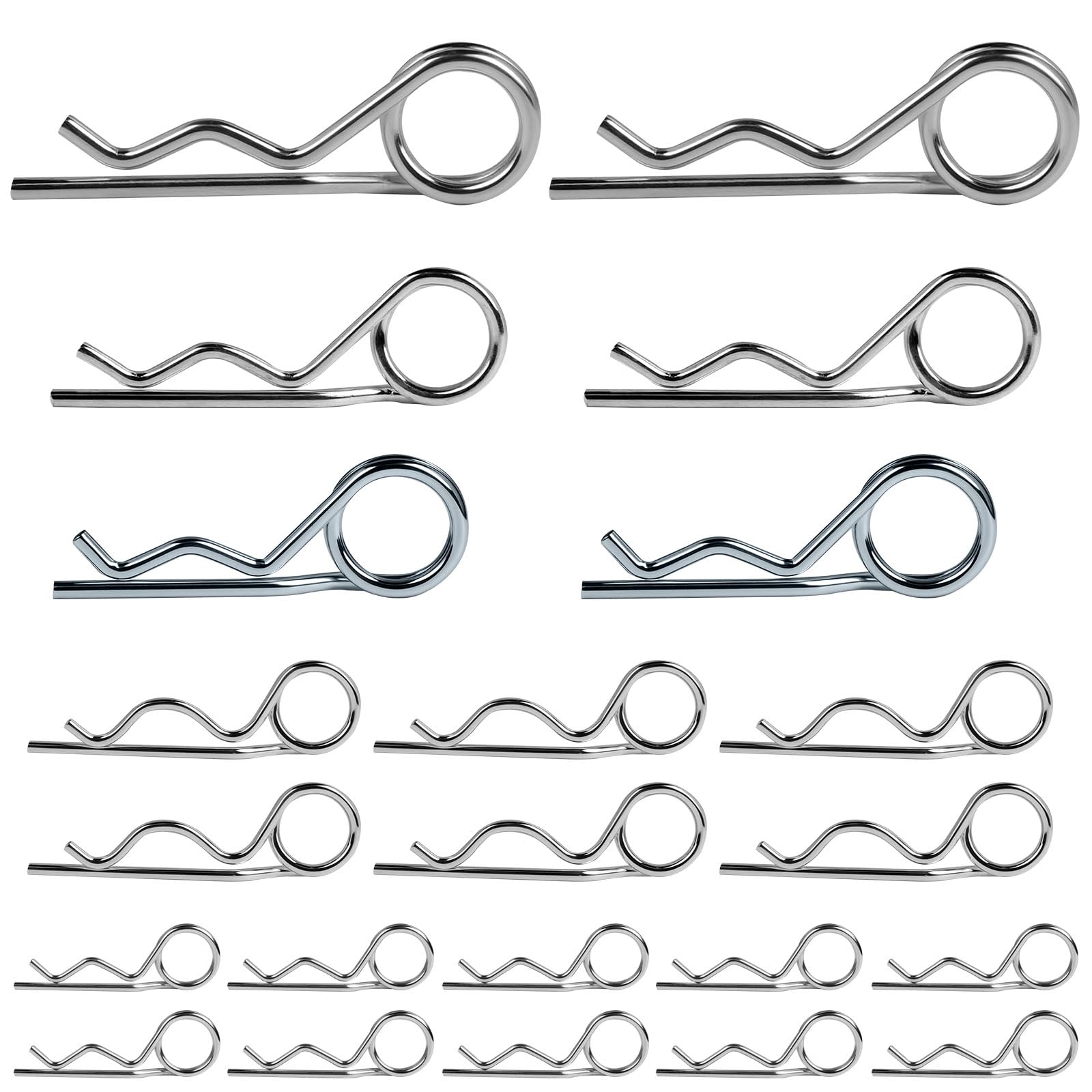 Coppiglie a Molla 2.5 mm 3 mm 4 mm 5 mm, 22 Pezzi per Trattore
