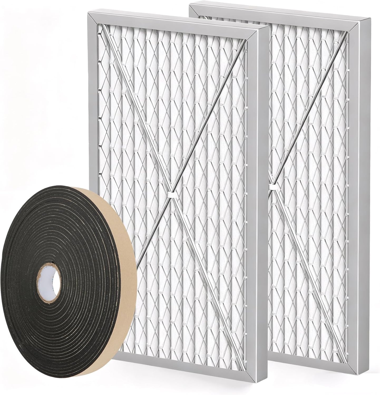 24x12x1 Electrostatic Outer Air Filter Compatible with JET AFS-1000B & AFS-1000C Filtration Systems, with Sealing Sponge Tape,2 Pack,708732