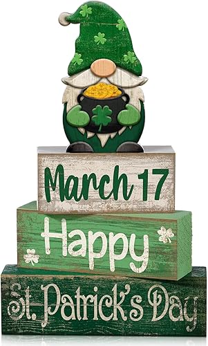 Miniatura 69 de 4 piezas de decoración de mesa de Navidad de madera de Papá Noel, decoración de bandeja escalonada de Navidad, letrero decorativo de bloques de Papá