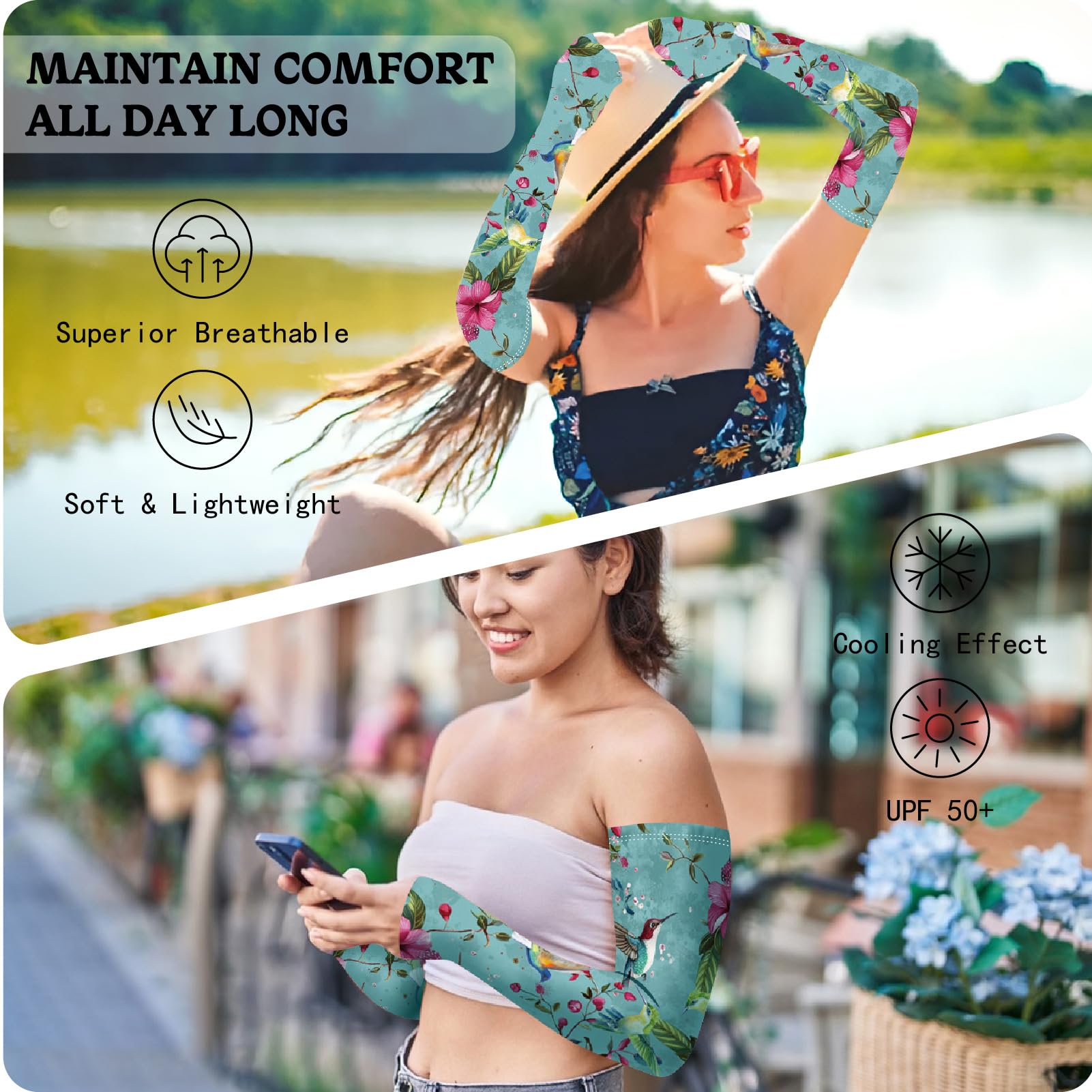 Sonnenschutz-Ärmel Für Garten & Sport - Kühlend & Atmungsaktiv (UPF50+)