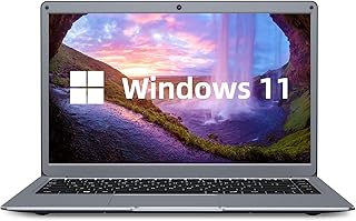 jumper Windows 11 Laptop, Intel Celeron N3350 Processor laptops(Up to 2.4GHz), 6GB RAM 64GB Storage(TF 256GB Expand), 2xUSB 3.0, Dual Band WiFi, Bluetooth 4.2, Silver.