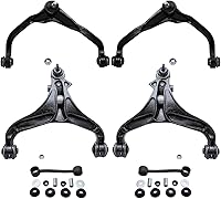 Vista 20 de Detroit Axle - Kit de extremo delantero para Chrysler 300 Dodge Charge 2011-2018 Challenger, 2 brazos de control traseros inferiores, 2 barras