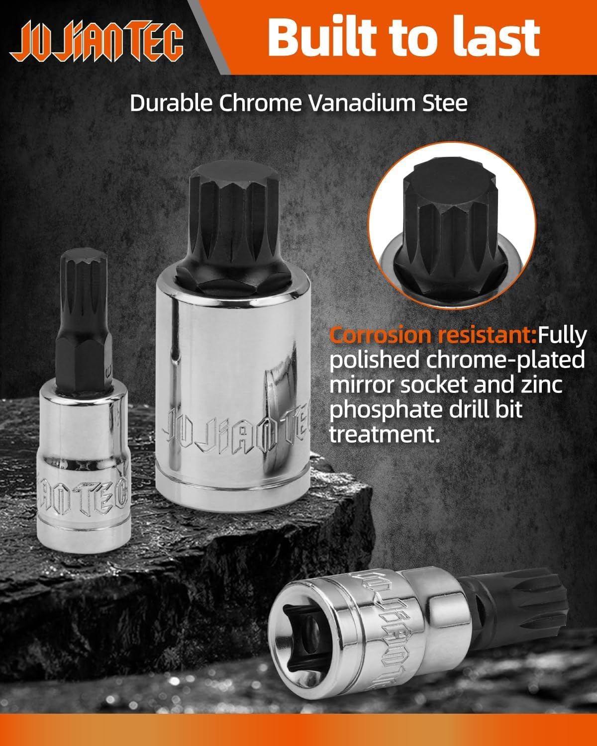 ℳᎯℜᎽ✴︎ JU JIAN TEC XZN Triple Square Spline Bit Socket Set, 10 Piece