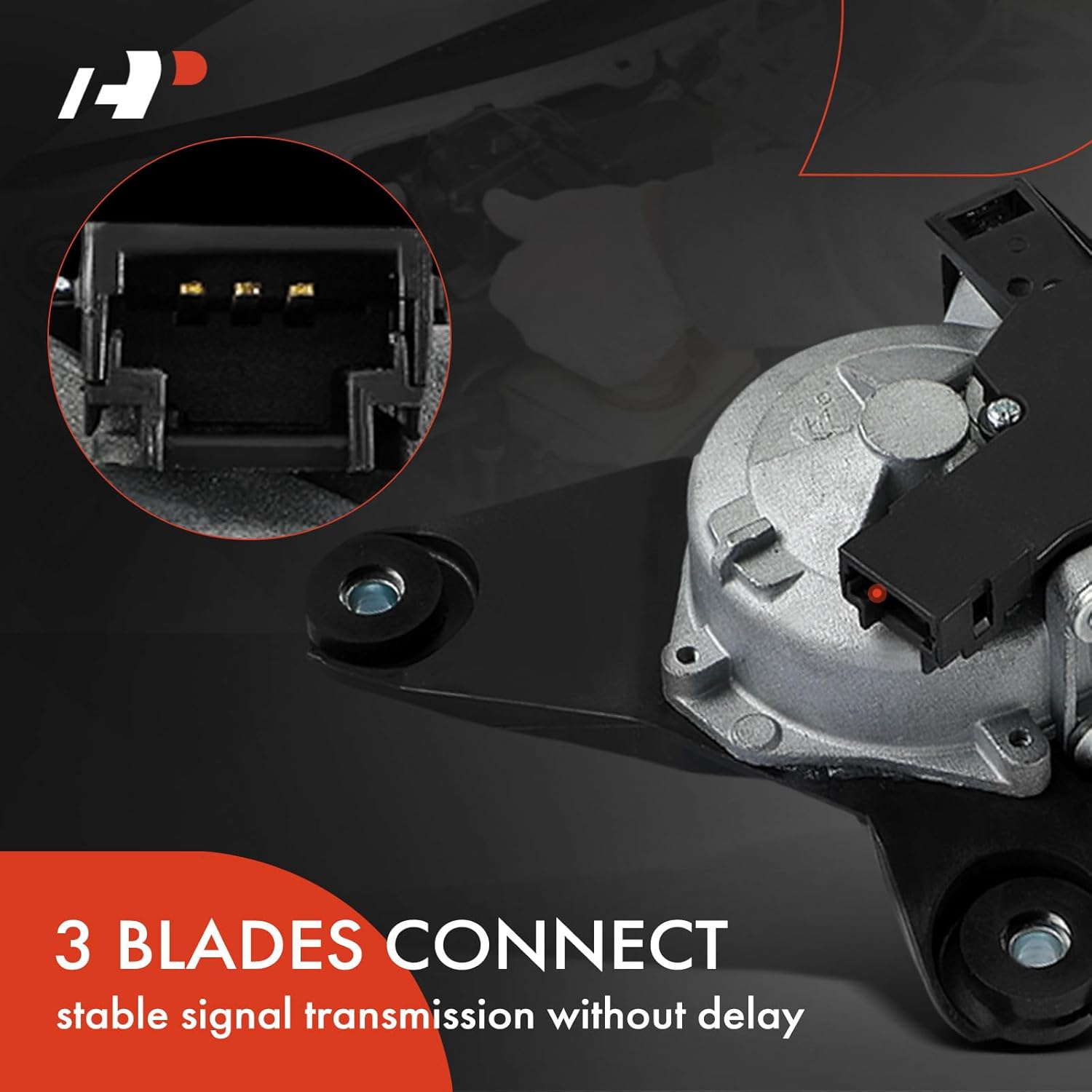 A-Premium Rear Windshield Wiper Motor Compatible with Nissan Rogue 2008-2013, Rogue Select 2014-2015, Versa 2007-2012, 3-Pin, Replace# 28710ED500, 28710EL000