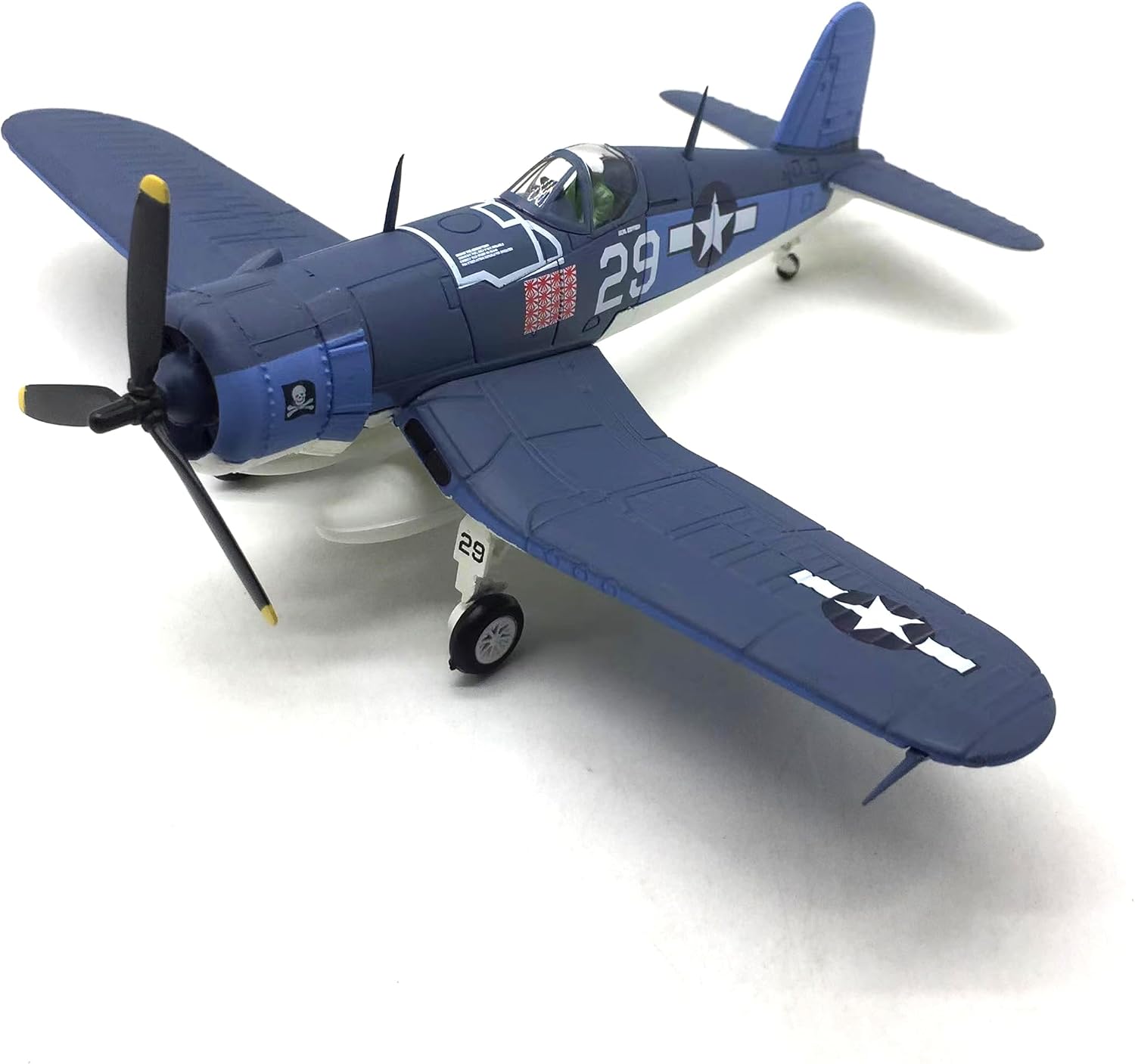 Diecast Airplanes 1/72 Scale Model US Navy F4U Fighter Jet Plane Model Attack Plane Military Airplane Models for Adults