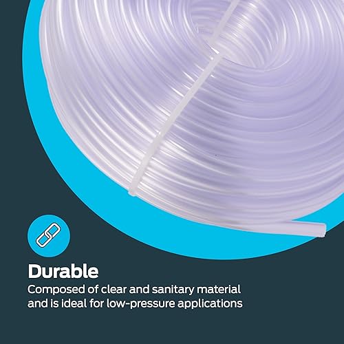 Miniatura 69 de EZ-FLO - Tubo de vinilo transparente de PVC de 1/2 pulgada de diámetro interior (5/8 pulgada de diámetro exterior), 50 pies de longitud, 98623