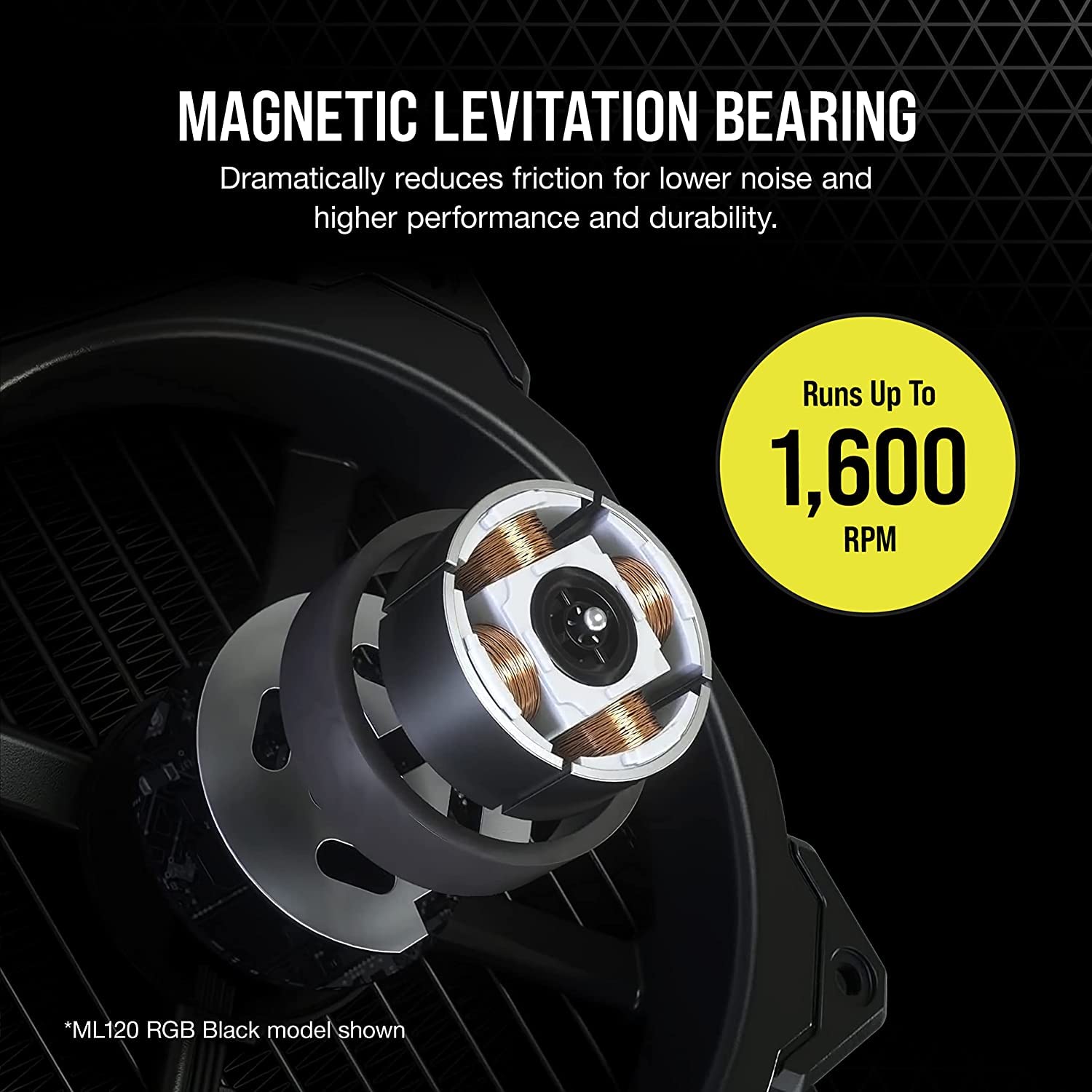Amazon | CORSAIR ML140 RGB ELITE、AirGuide 付き 140mm 磁気