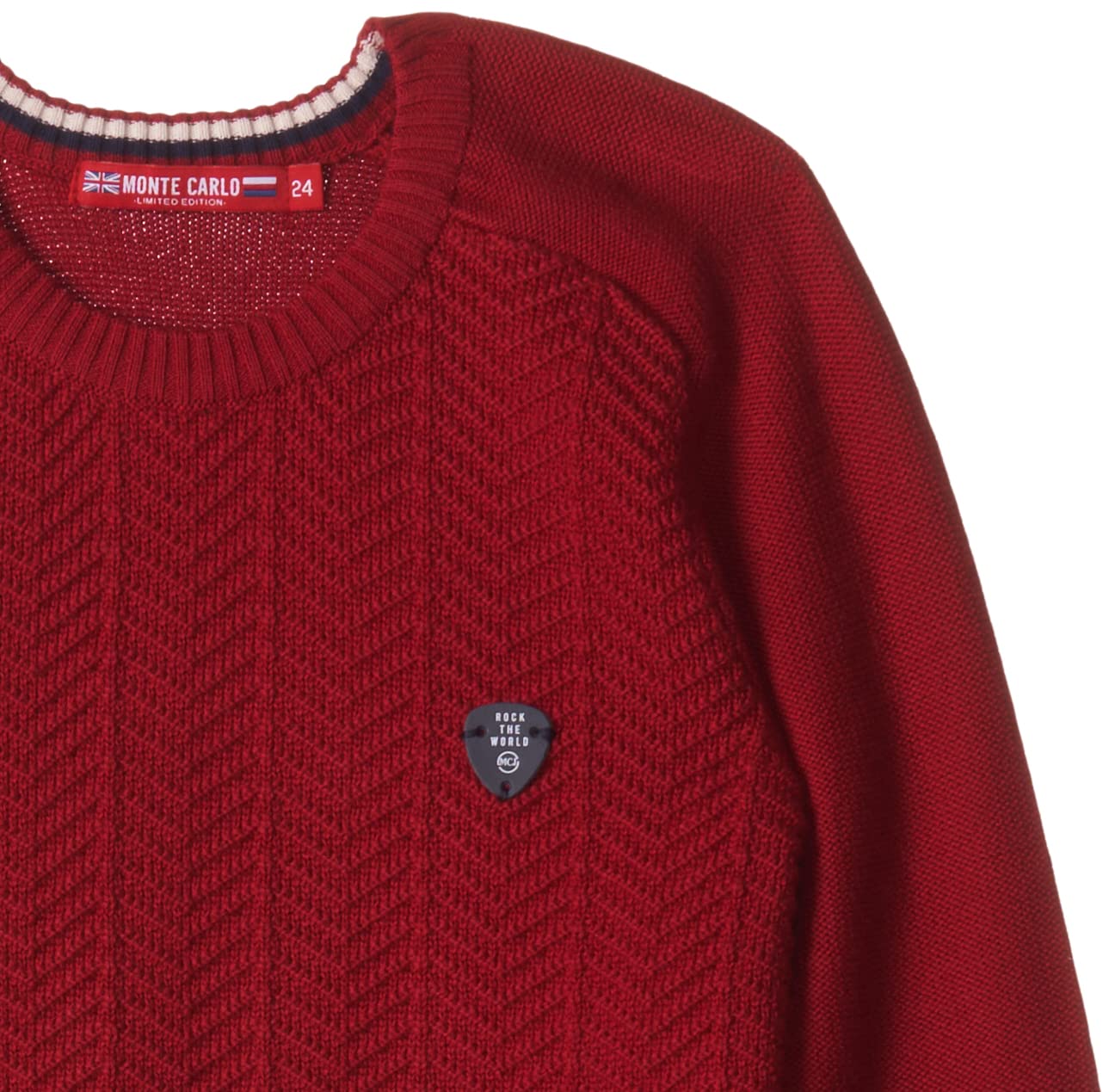 Monte Carlo Boy's Cotton Classic Cardigan Sweater (522058103-1_Multi_17 Years) Multicolour - Image 3 thumbnail