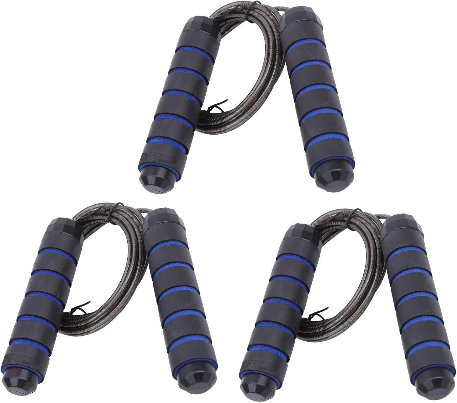 高密度フォームハンドル防塵フィットネス縄跳びプロの体重負荷縄跳び用縄跳びコード スポーツ アウトドア