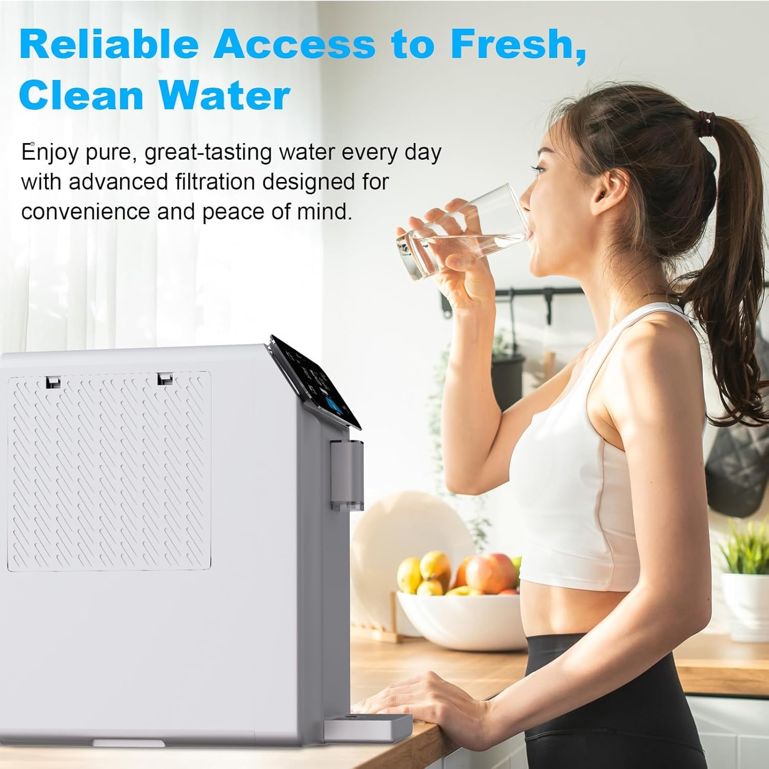 Generador de agua atmosférica mejorado 2025, purificación de 4 etapas, 10 l, filtro de agua de encimera con UV, sistema de agua potable para oficina.
