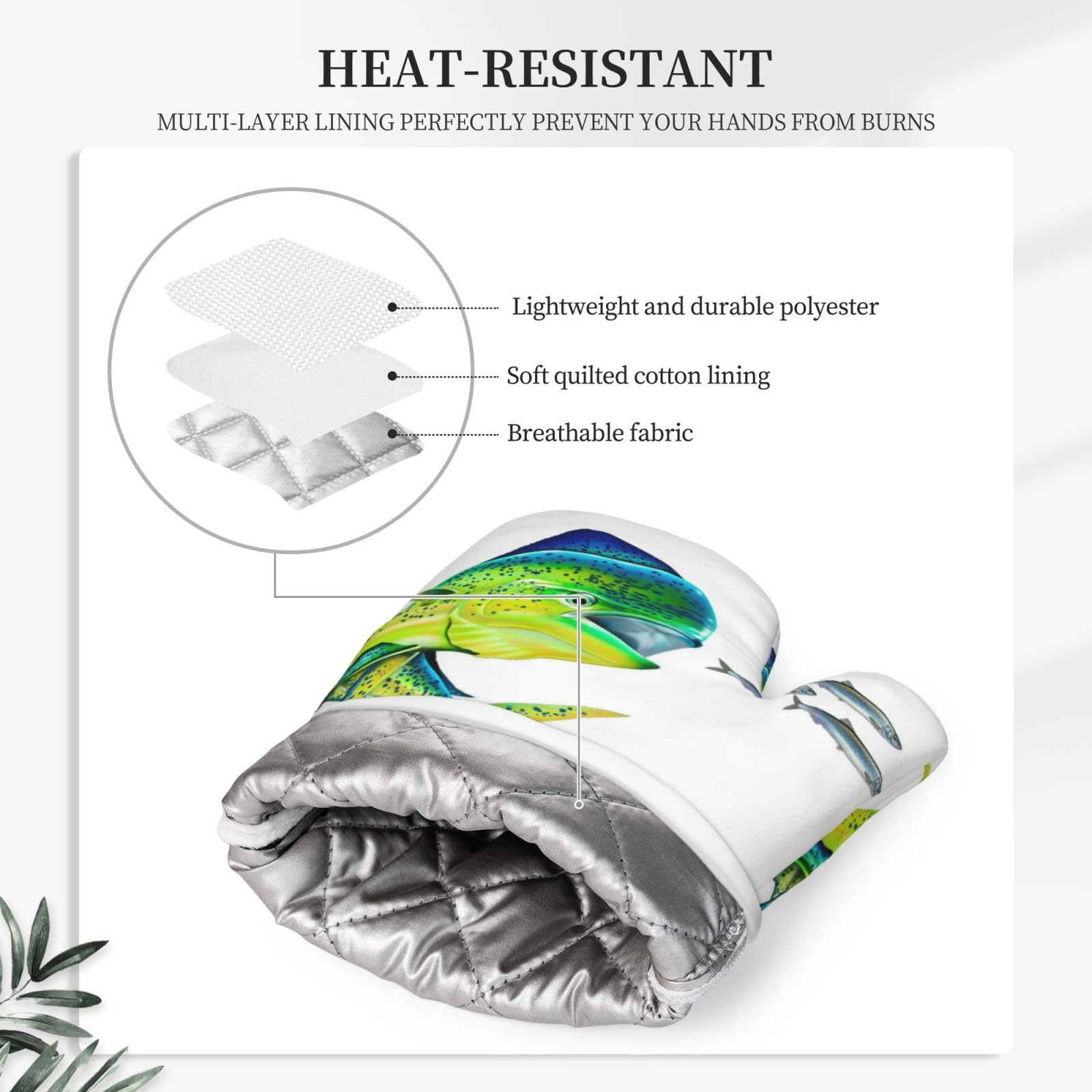 Lustige Ofenhandschuhe & Topflappen Set | 2-teilig | Hitzebeständig Bis 200°C | Mit Rutschfester Silikon-Beschichtung