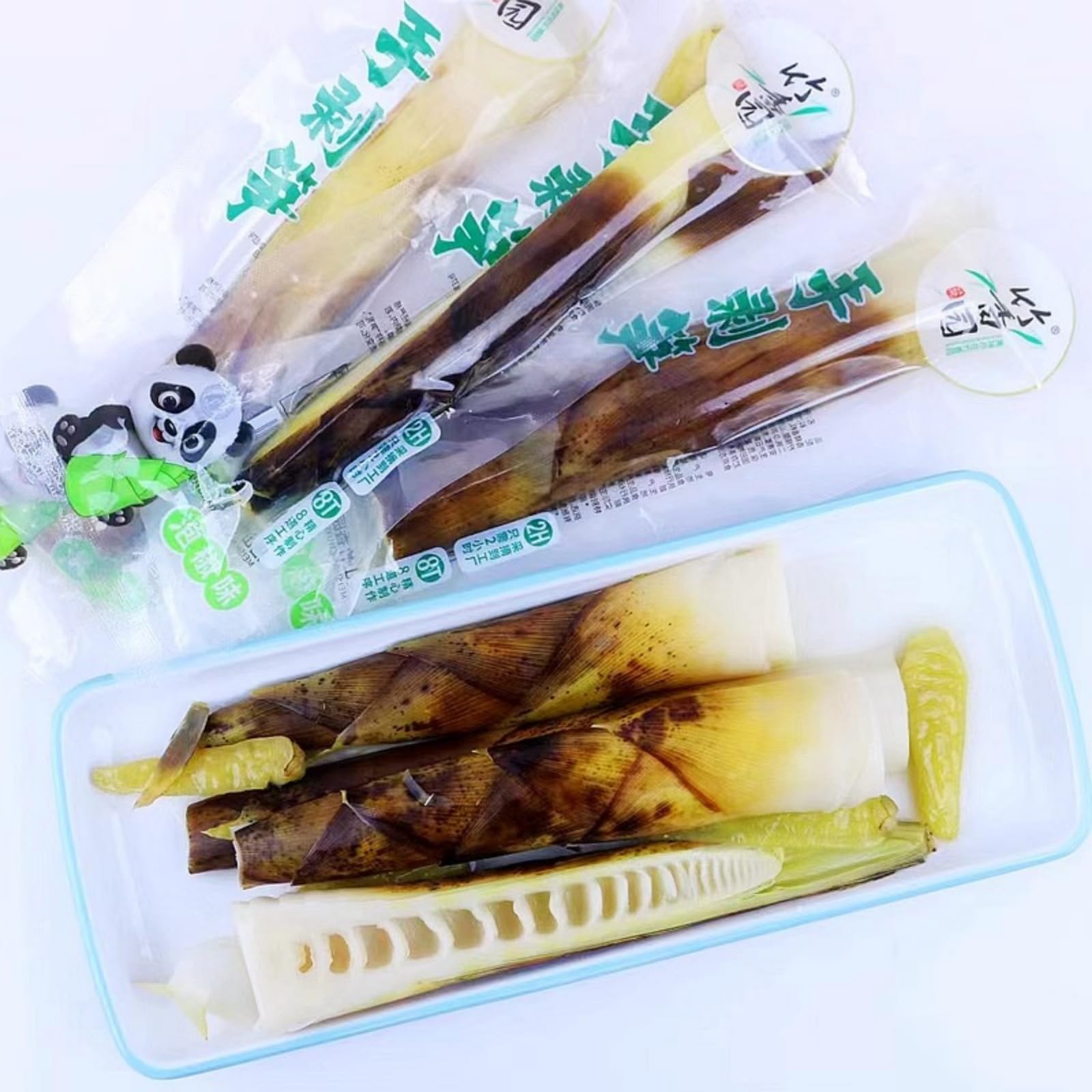Handgeschälte Bambussprossen (280 g) – Ausgewählte, frische und knackige Bambussprossenspitzen – perfekt zu Reis, Nudeln oder Hot Pot.