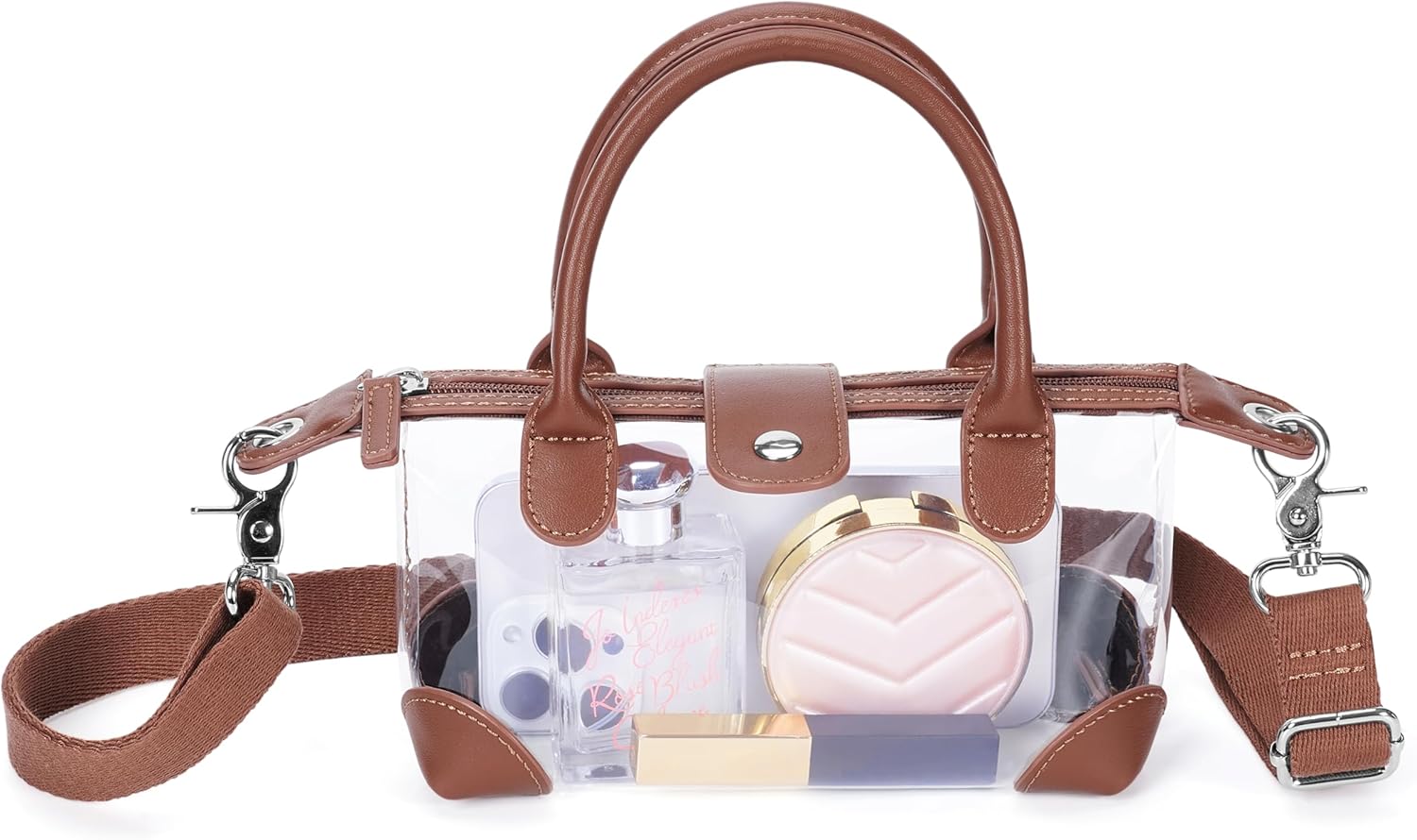 OFY Clear Bag for Stadium Approved Clear Stadium Bags for Women Small Crossbody Purse Handbags for Concerts Sports Events