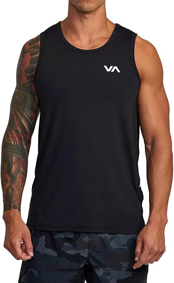 RVCA Mens Sport Vent 4-Way Stretch Athletic Tank