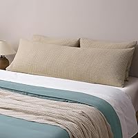 Vista 25 de PHF Fundas de almohada ultra suaves con tejido de gofre, tamaño King, sin inserto, paquete de 2 fundas de almohada de 20" x 36", fundas de almohada
