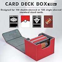 Vista 126 de ZLCA MTG YuGiOh - Caja de cartas para cartas intercambiables, MTG YuGiOh con capacidad para más de 100 tarjetas de una sola funda, caja