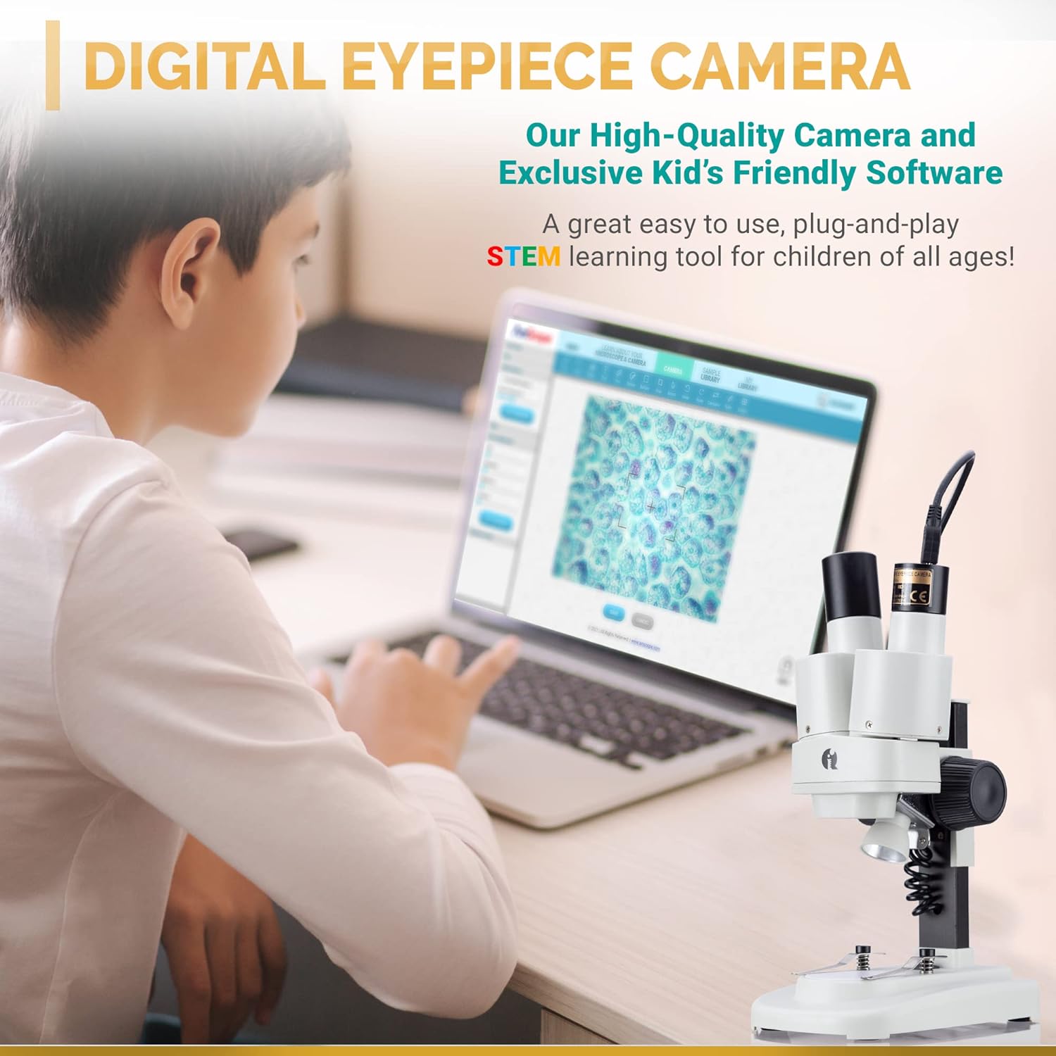 AmScope 20X40X Portable Stereo Microscope w/Deluxe Kuwait Ubuy