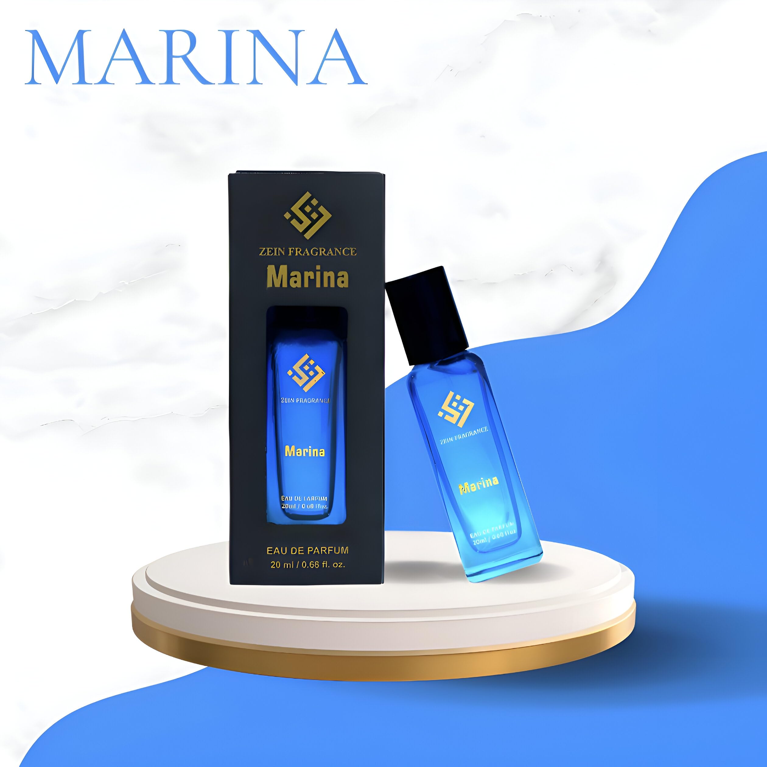 ZEIN FRAGRANCE Marina Eau De Perfum,Refreshing Aquatic Escape Perfume, 20ml 4