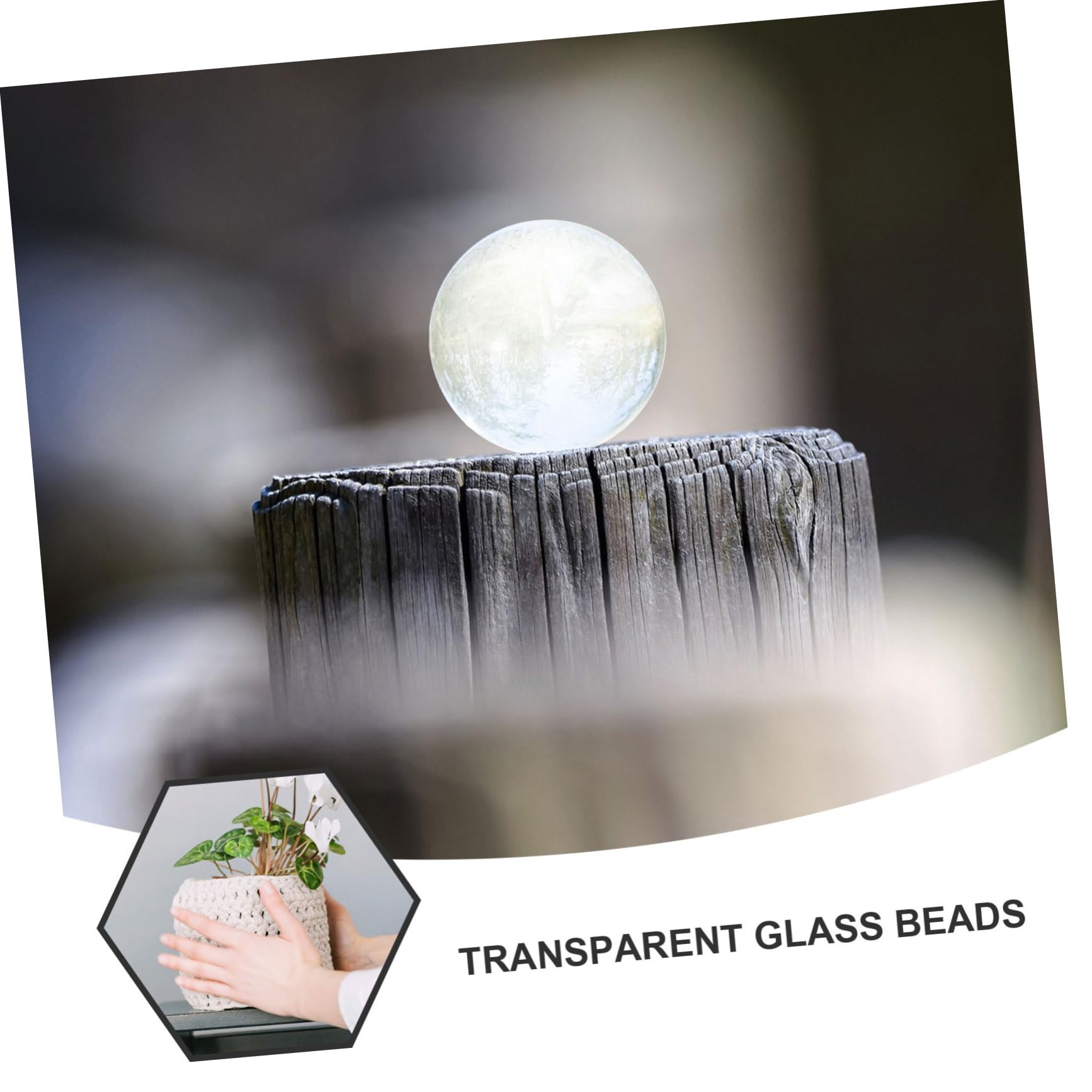 Toyvian 180stücke Klare Glasmurmeln Transparente Kugeln als Vasenfüller Dekoperlen für Bastelarbeiten und Aquarien-Dekoration