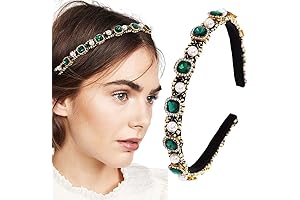Emerald Aodai Headband: Vintage Elegance and Modern Flair