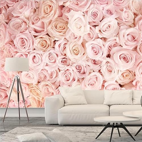 Miniatura 9 de Calcomanías de pared 3D modernas de mármol blanco, calcomanías de pared de rosas, murales de pared extraíbles, decoración de pared para despegar y