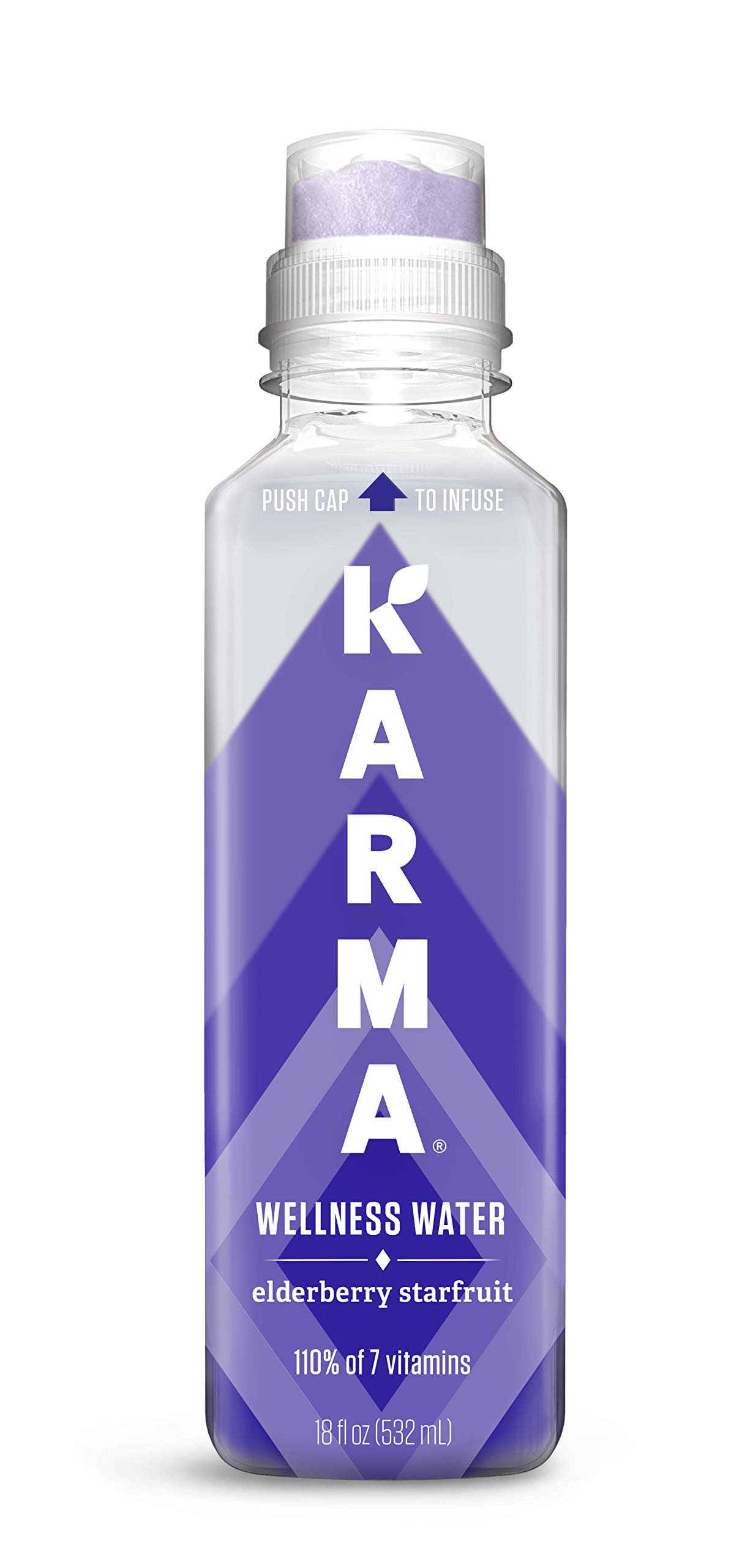 Karma Wellness Flavored Vitamin Water, Elderberry Starfruit, Immunity