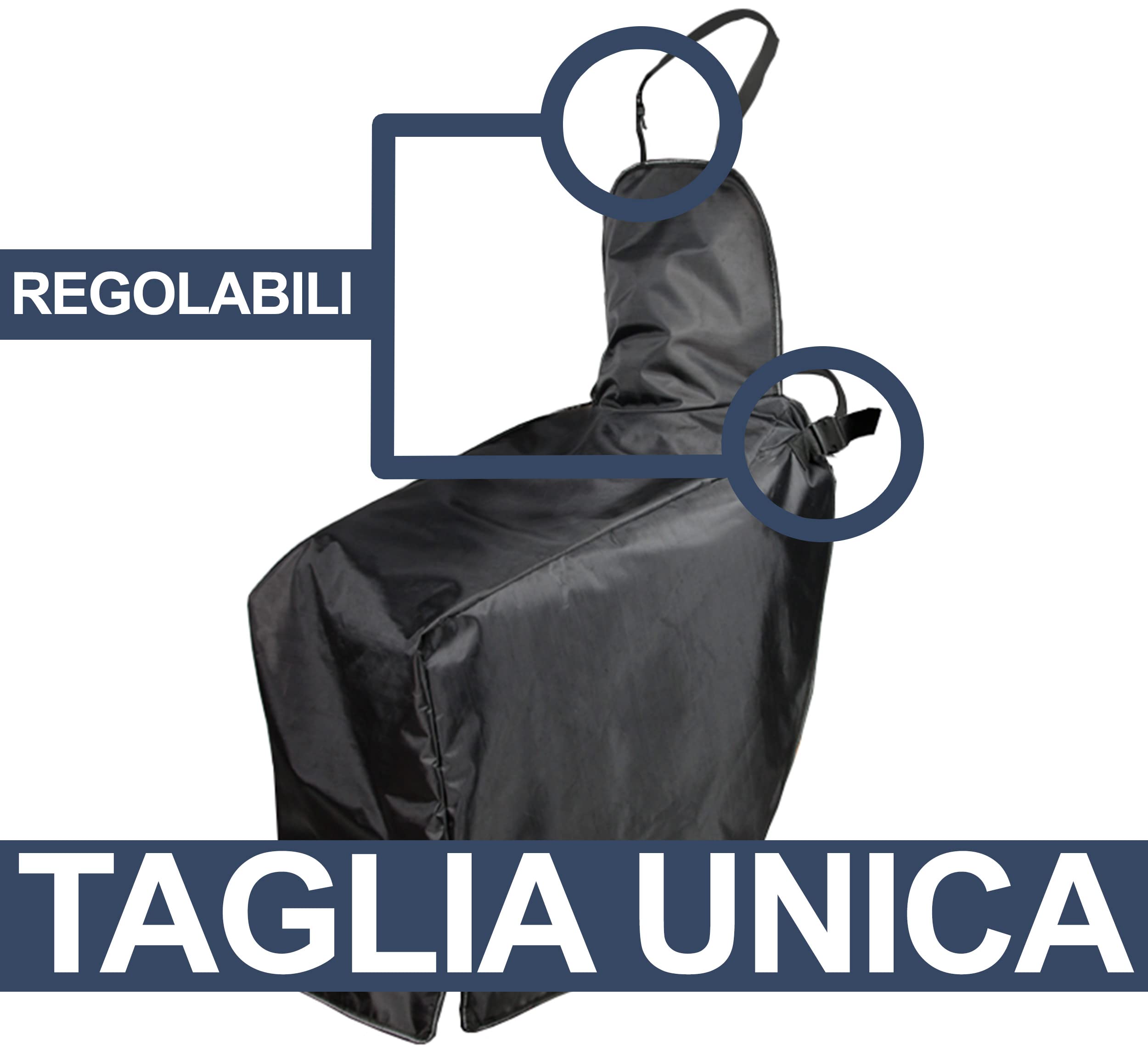 Auto Accessori Lupex LS-1058 - Lona cubrepiernas afelpada universal para scooter y moto | Cubrepiernas ajustable, impermeable y cortavientos (modelo B)