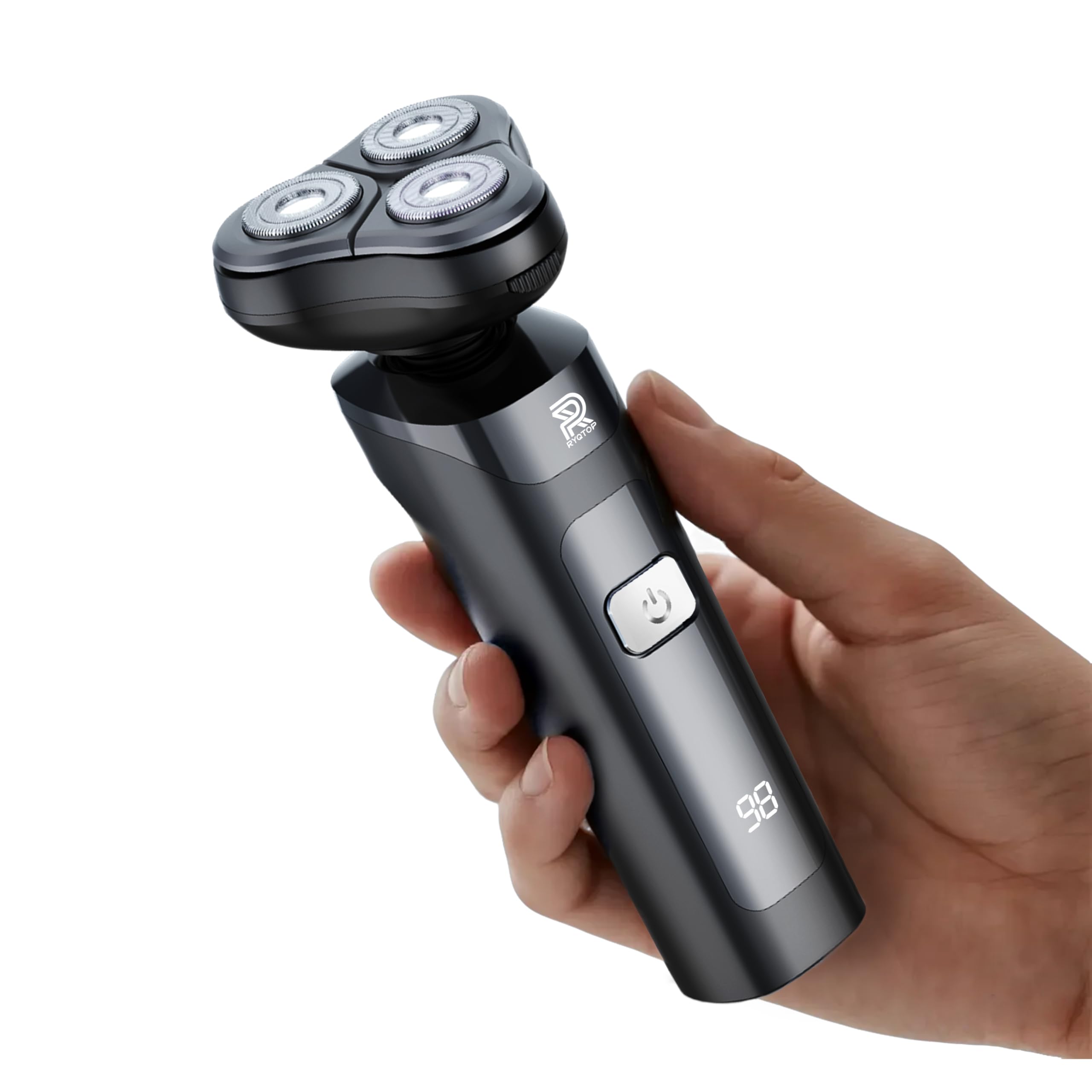 ひげそり 電動シェーバー 【2026新登場&360°回転式】シェーバー メンズ 髭剃り 3刀頭 27枚刃 360°高速回転式 電動髭剃り 低騒音 電動 長持ちバッテリー 電気シェーバー 乾湿両用 深剃り IPX7防水 お風呂 メンズシェーバー type-c充電 LCD残量表示 男性用 電気カミソリ 軽量 持ち運び便利 出張/旅行 父の日 プレゼント 日本語取扱説明書付