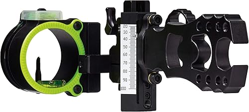 Black Gold Ascent Verdict Single Pin (.019) Right Hand Bow Sight, Black - AV1