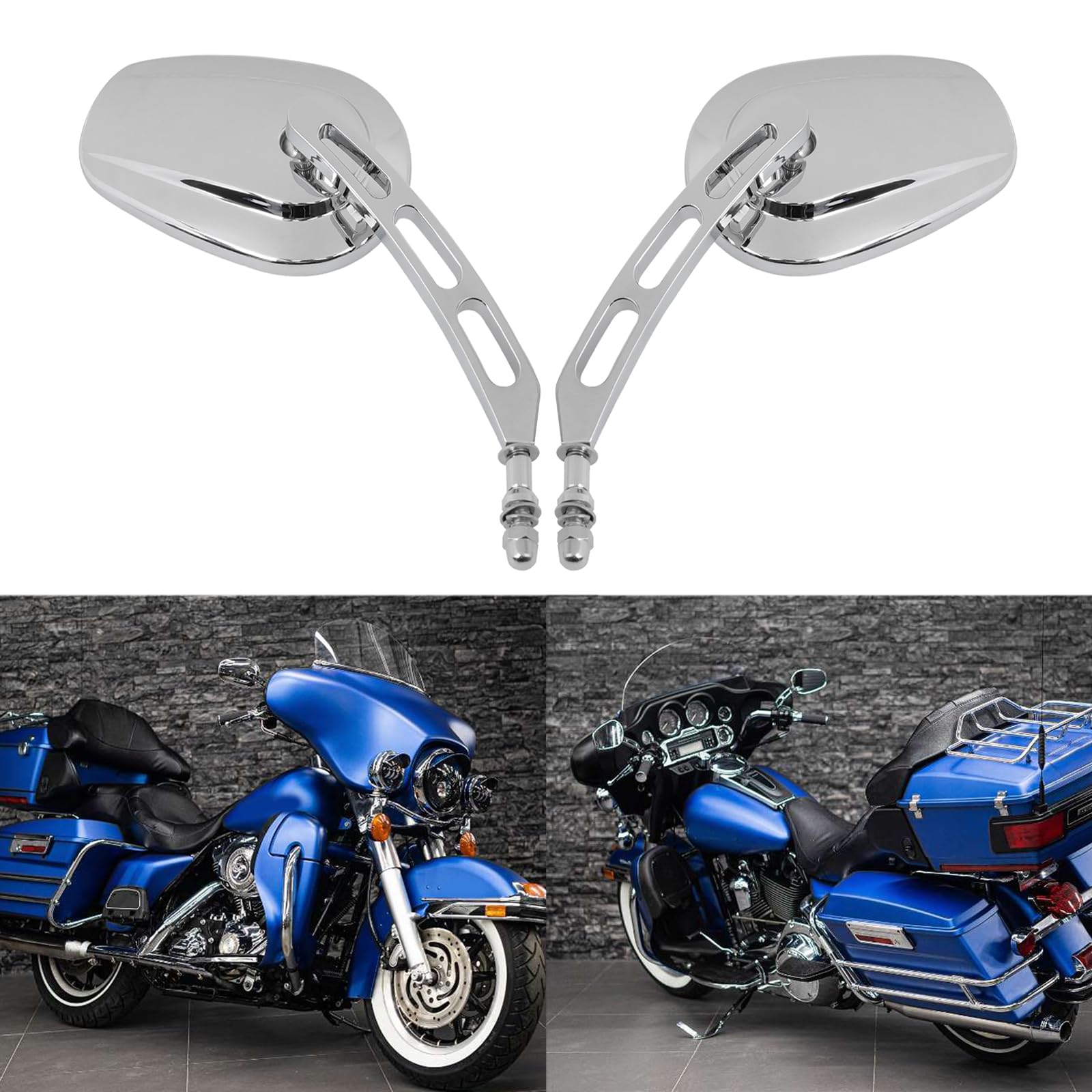 Rich Choices Chrome Motorcycle Mirrors