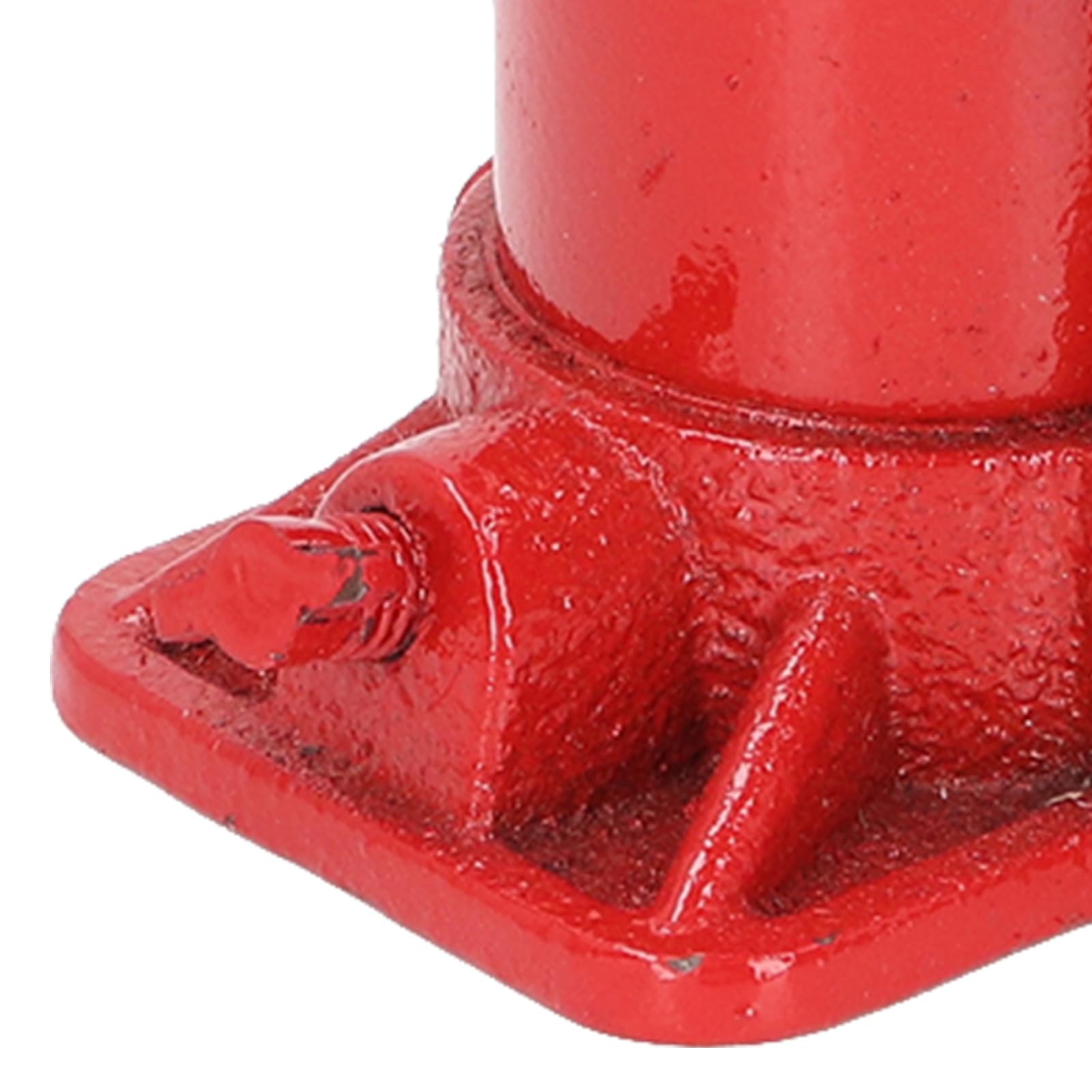 Yosoo Health Gear Cric-Bouteille Hydraulique, Cric-Bouteille de Voiture en Acier soudé 6 Tonnes, Soupape de Dérivation de sécurité à Double étage, Selle Dentelée, Rouge Portable pour Utilisation