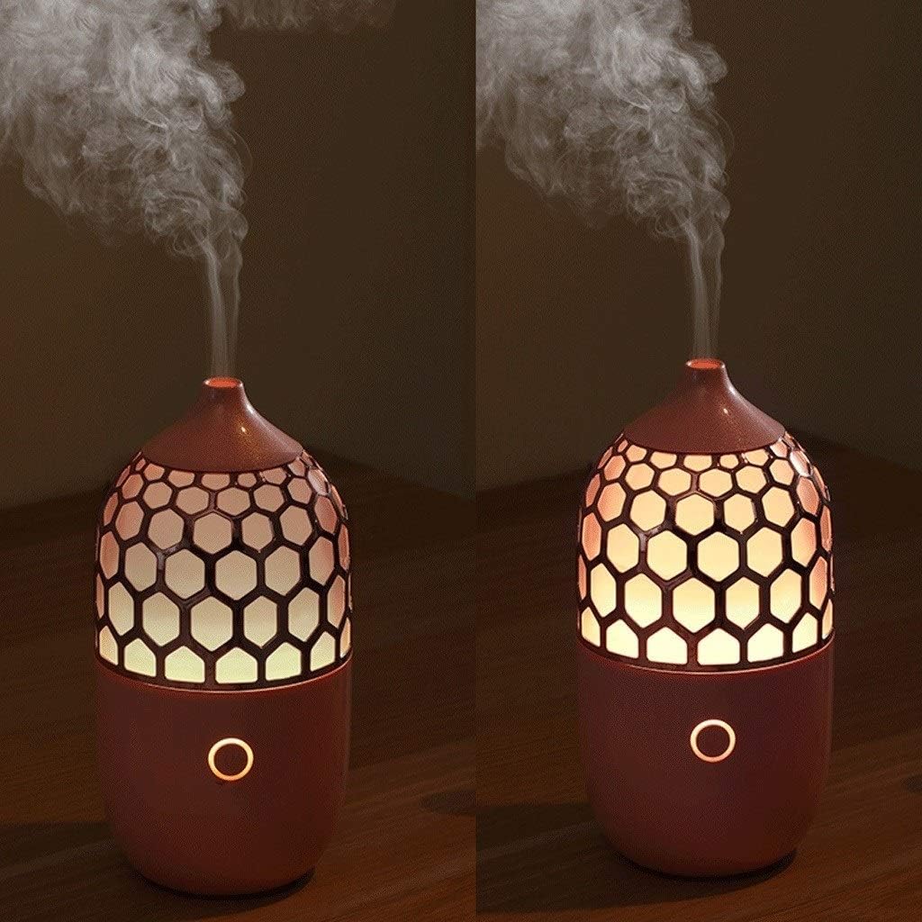 90ml Portable Mini Cold Mist Humidifier with Night Light Personal Humidifier Automatically Shut Down Ultra-Quiet 2 Spray Modes Easy to Clean