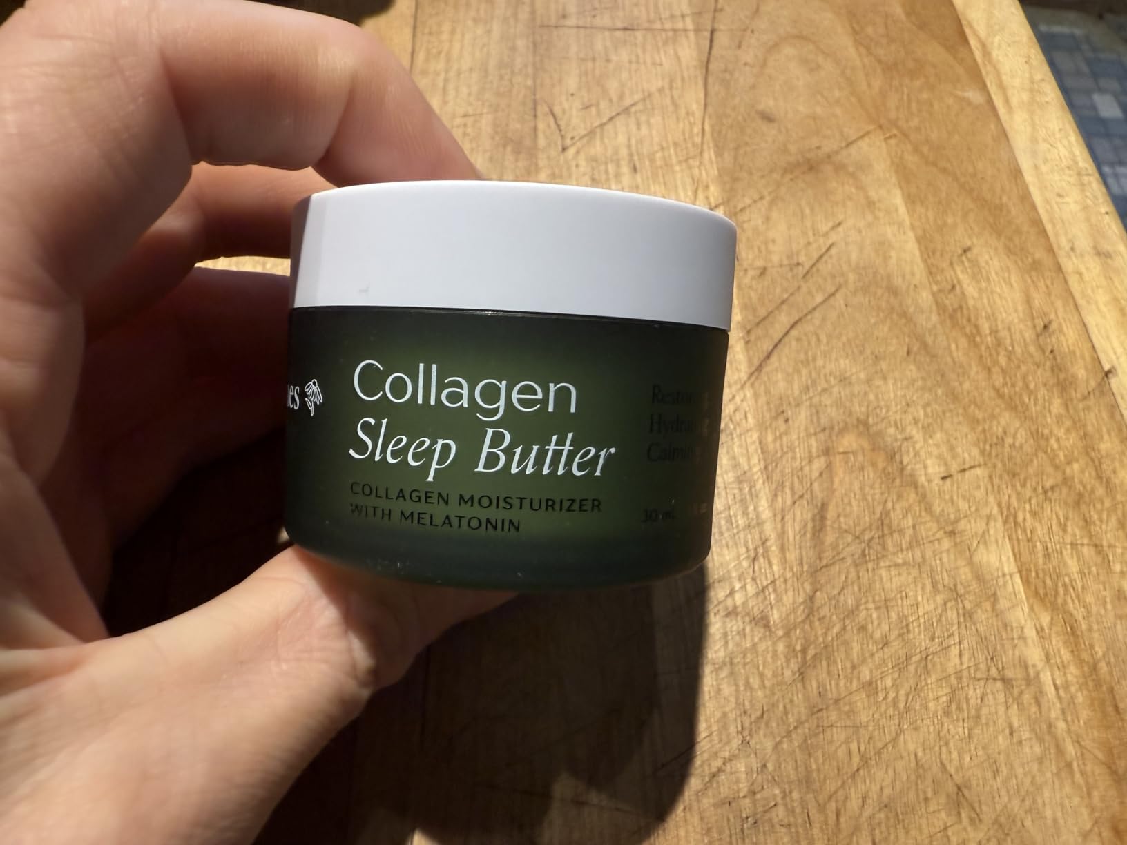GOODJANES Collagen Sleep Butter Night Cream with Vegan Collagen, Hyaluronic Acid & Melatonin Complex – Hydrating Overnight Moisturizer for Dry or Mature Skin