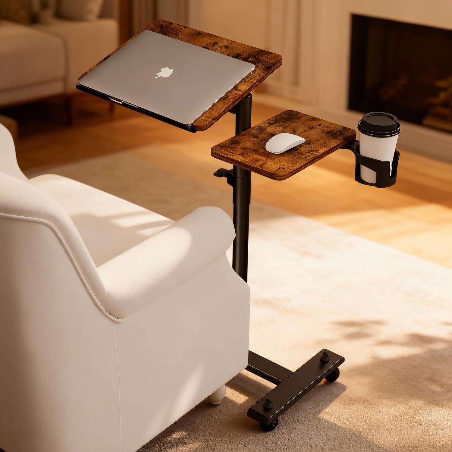 Aothia Small Standing Desk Rolling...