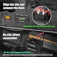 Vista 5 de Medidor Monitor de Batería para Carrito de Club de Golf 12V 24V 36V 48V 60V 72V para Yamaha EZGO Motocicleta Indicador LED de Capacidad de Batería