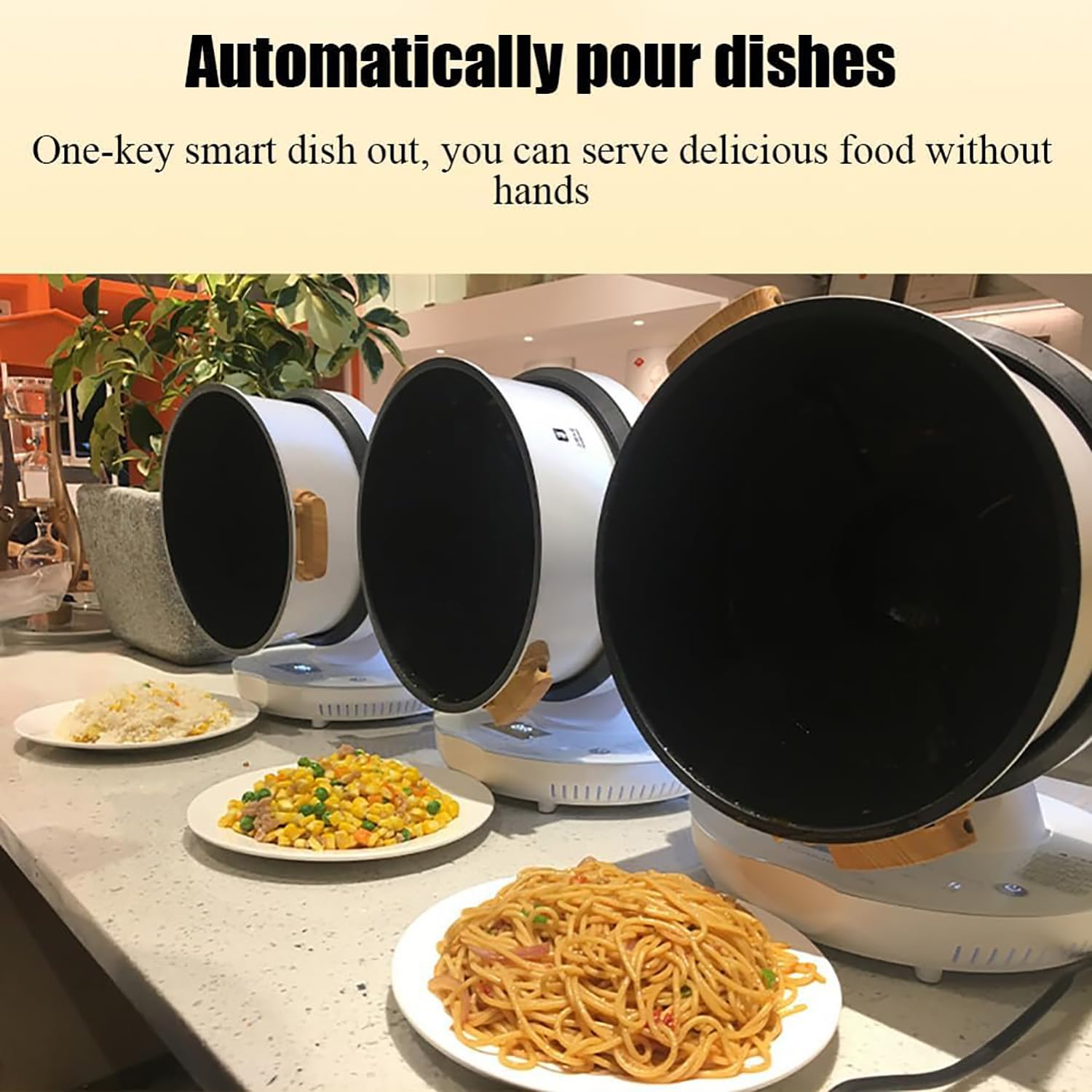 Intelligente Automatische Kochmaschine, Mit 7 Kochmodi, 26 Cm Großes Kaliber, 8 L Großes Fassungsvermögen, Intelligentes Touchscreen-Panel, Automatisches Eingießen Von Gerichten, Für Den Gewerblichen